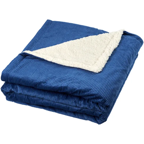 Cosie corduroy sherpa blanket - Field & Co. Navy Blue