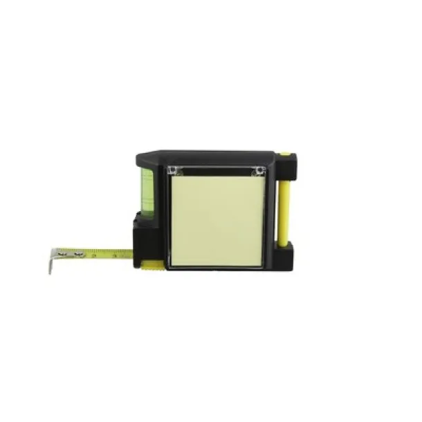  Measuring tape 2m, spirit level, memo pad, ball pen black