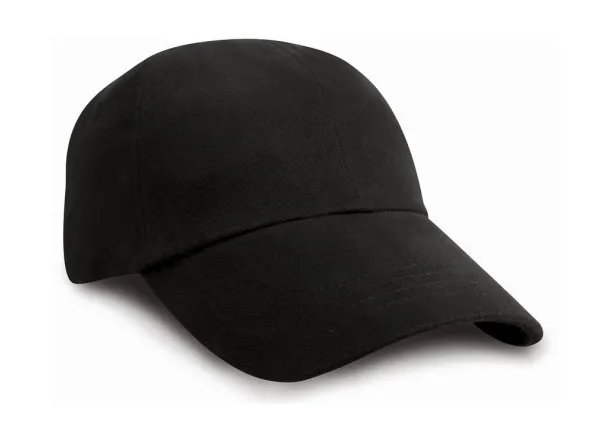  Low Profile Brushed Cotton Cap - Result Headwear Black