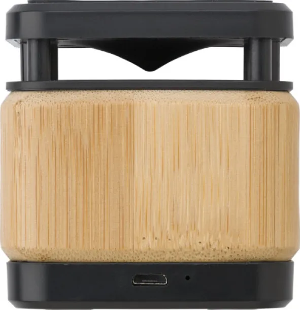 NOVA Bamboo and ABS wireless speaker and charger