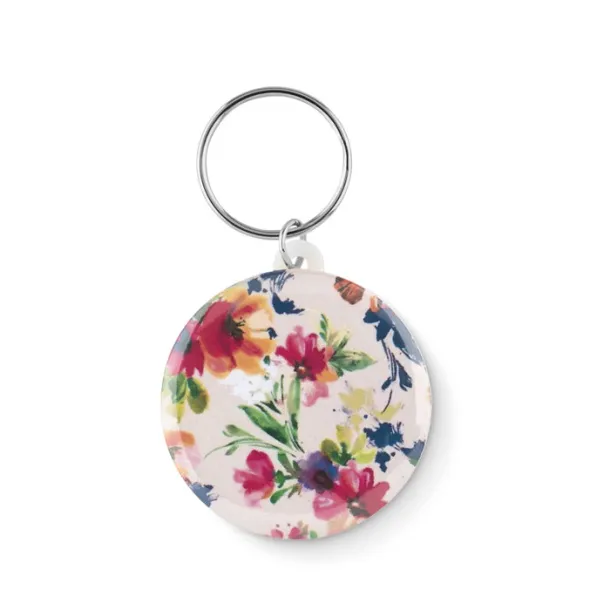 PIN KEY Small pin button key ring White