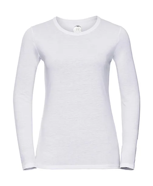  Ladies Long Sleeve HD T - Russell  Bijela