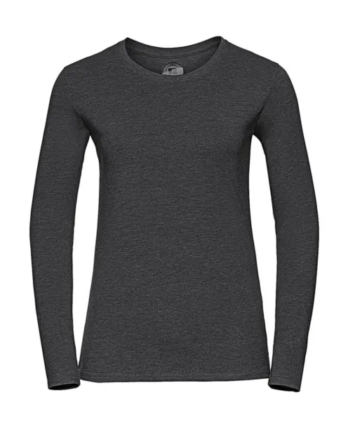  Ladies Long Sleeve HD T - Russell  Grey Marl