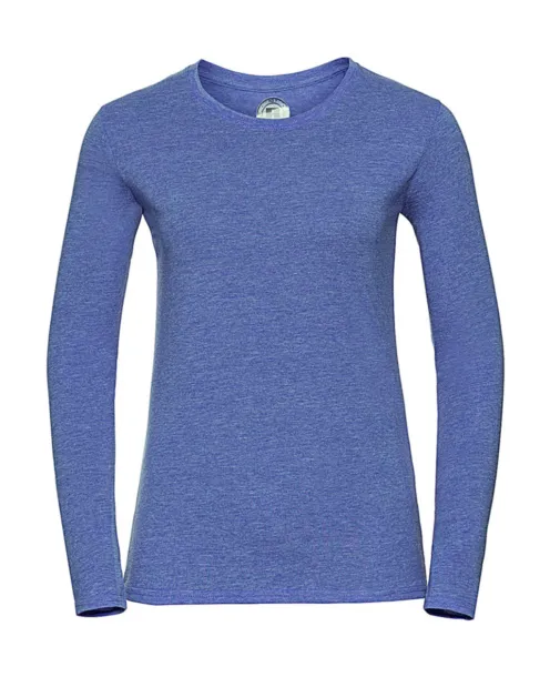  Ladies Long Sleeve HD T - Russell  Blue Marl