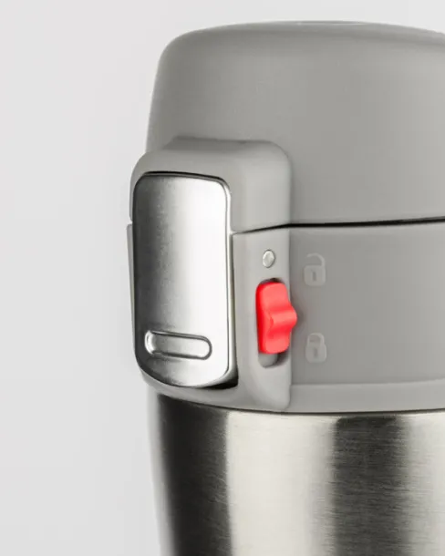 LOCK Travel mug  440 ml Srebrna