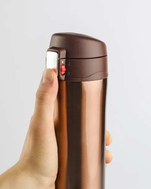 LOCK termo šalica, 440 ml Smeđa