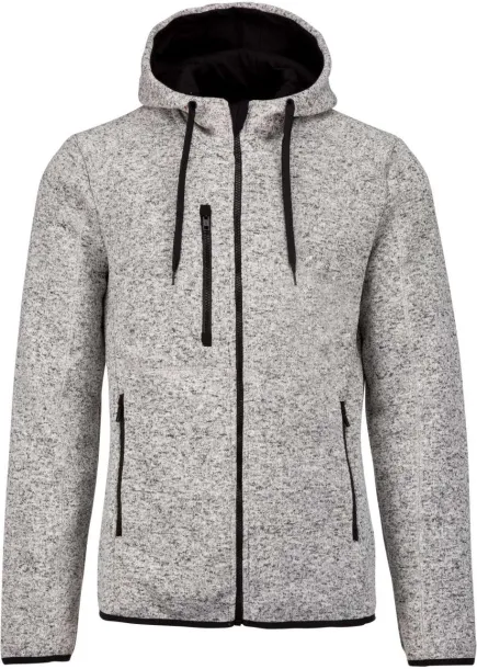  Muška hoodica s patentom, 345 g/m2 - Proact Light Grey Mélange