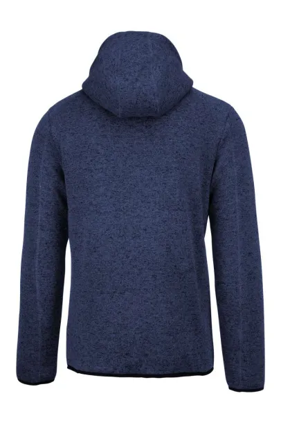  MEN'S HEATHER HOODED JACKET - Proact Navy Melange