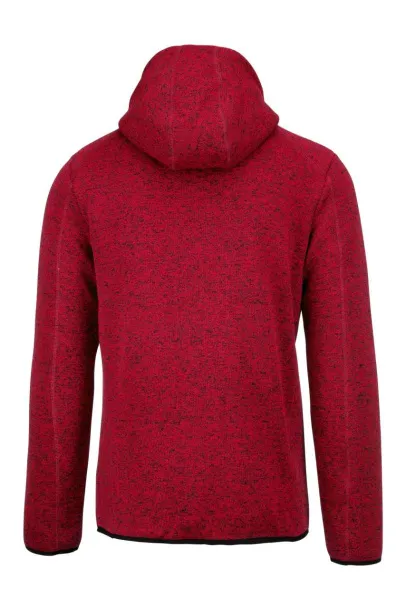  Muška hoodica s patentom, 345 g/m2 - Proact Red Melange