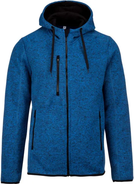  MEN'S HEATHER HOODED JACKET - Proact Light Royal Blue Mélange