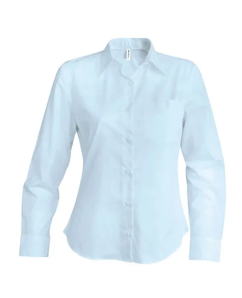  LADIES' LONG-SLEEVED OXFORD SHIRT - Kariban Oxford Blue