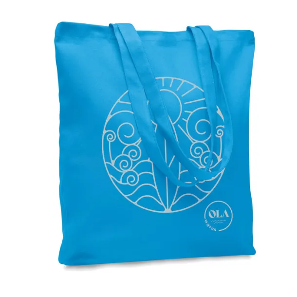 RASSA COLOURED 270 gr/m² Canvas shopping bag Turquoise