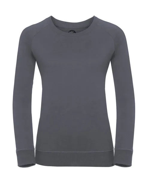  Ladies HD Raglan Sweat - Russell  Convoy Grey