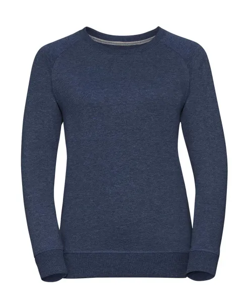  Ženski raglan pulover, 255 g/m² - Russell  Bright Navy Marl