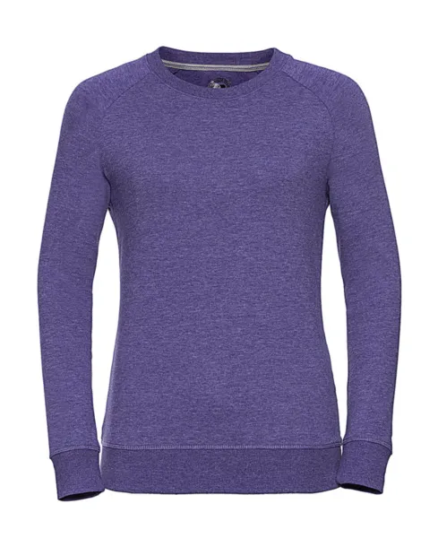  Ladies HD Raglan Sweat - Russell  Purple Marl