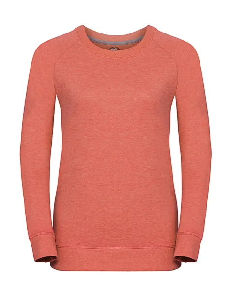  Ženski raglan pulover, 255 g/m² - Russell  Coral Marl