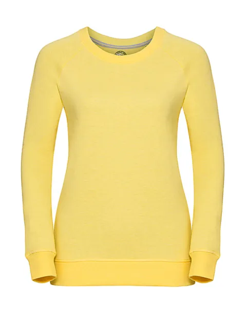  Ladies HD Raglan Sweat - Russell  Yellow Marl