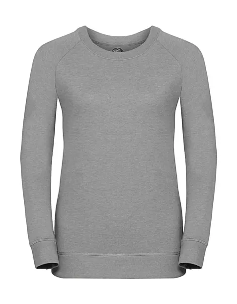  Ladies HD Raglan Sweat - Russell  Silver Marl