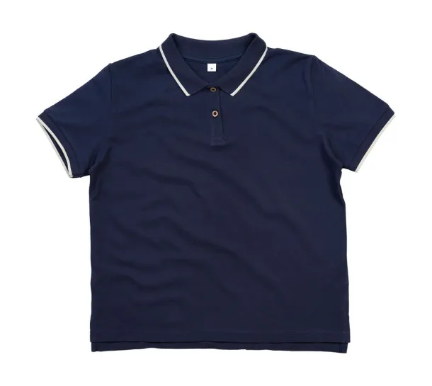  The Women’s Tipped Polo - Mantis Navy Bijela