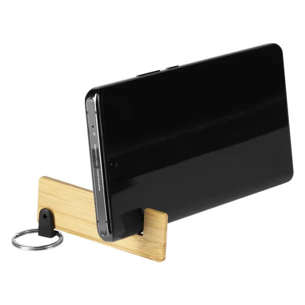 CLEF Bamboo key holder with mobile phone holder Cream Bež