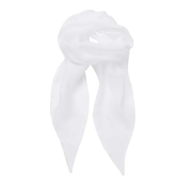  'COLOURS COLLECTION' PLAIN CHIFFON SCARF - Premier White