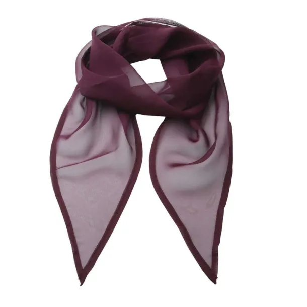  'COLOURS COLLECTION' PLAIN CHIFFON SCARF - Premier Aubergine