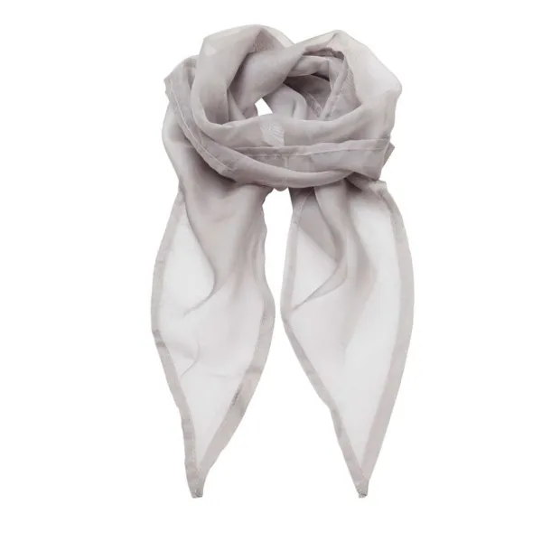  'COLOURS COLLECTION' PLAIN CHIFFON SCARF - Premier Silver