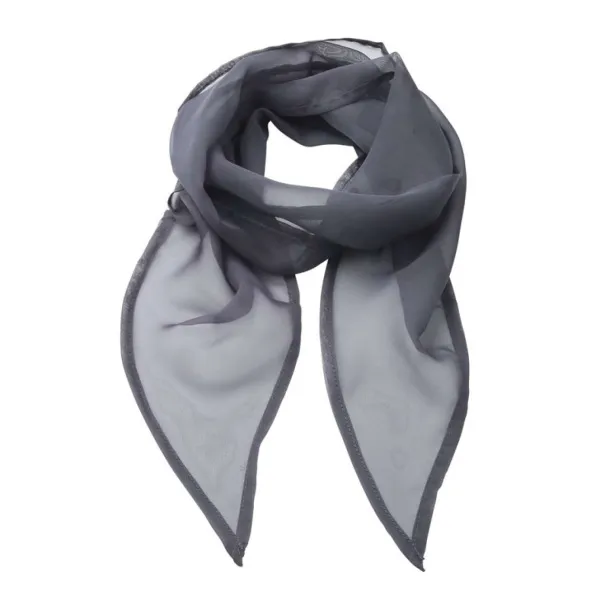  'COLOURS COLLECTION' PLAIN CHIFFON SCARF - Premier Steel