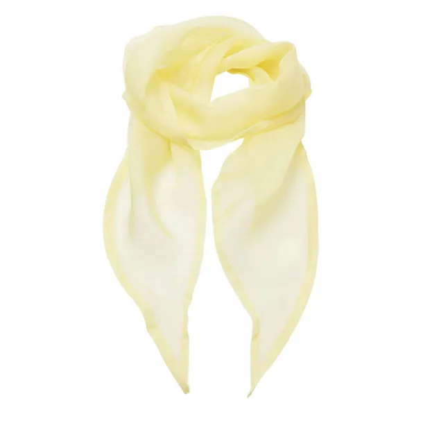  'COLOURS COLLECTION' PLAIN CHIFFON SCARF - Premier Lemon