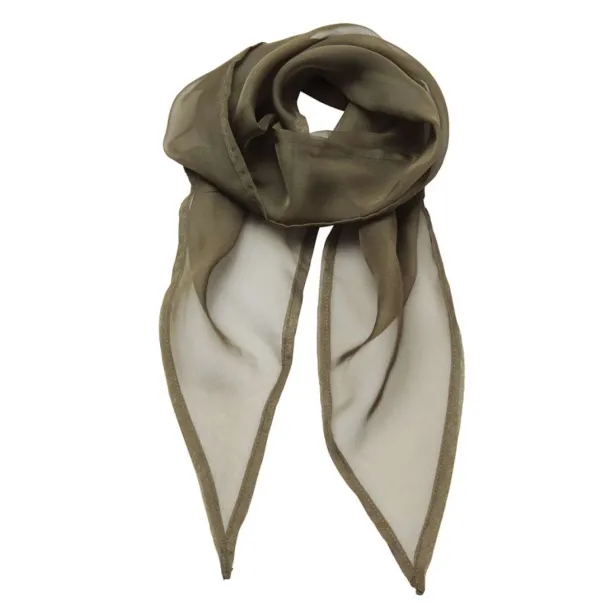  'COLOURS COLLECTION' PLAIN CHIFFON SCARF - Premier Olive