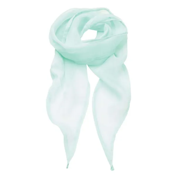  'COLOURS COLLECTION' PLAIN CHIFFON SCARF - Premier Aqua