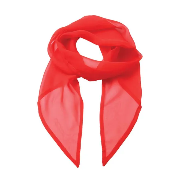  'COLOURS COLLECTION' PLAIN CHIFFON SCARF - Premier Strawberry Red