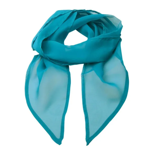  'COLOURS COLLECTION' PLAIN CHIFFON SCARF - Premier Teal