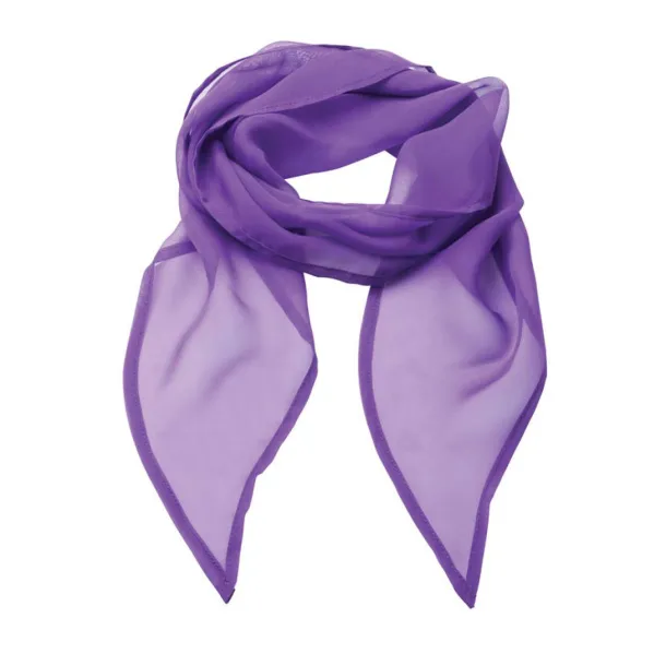  'COLOURS COLLECTION' PLAIN CHIFFON SCARF - Premier Rich Violet