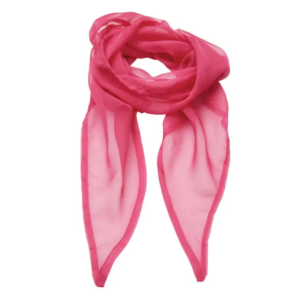  'COLOURS COLLECTION' PLAIN CHIFFON SCARF - Premier Fuchsia