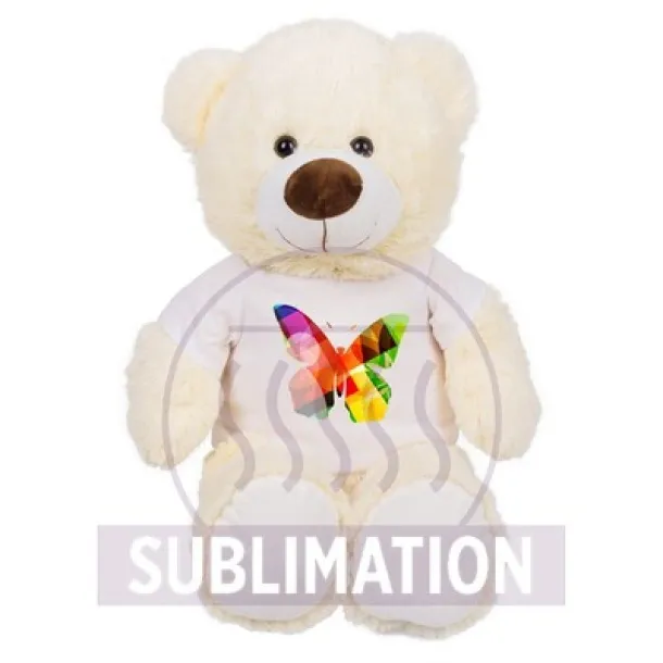 Bernie Brown Plush teddy bear Bijela