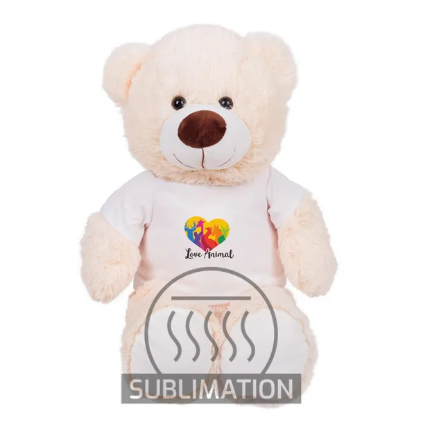 Bernie Brown Plush teddy bear white