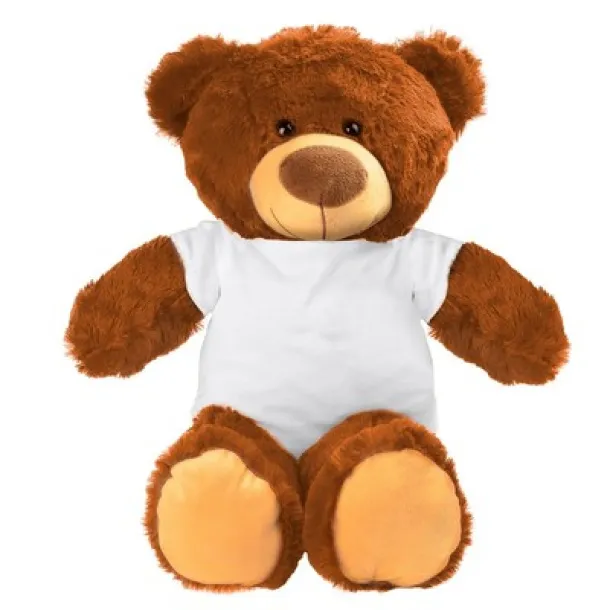 Bernie Brown Plush teddy bear orange