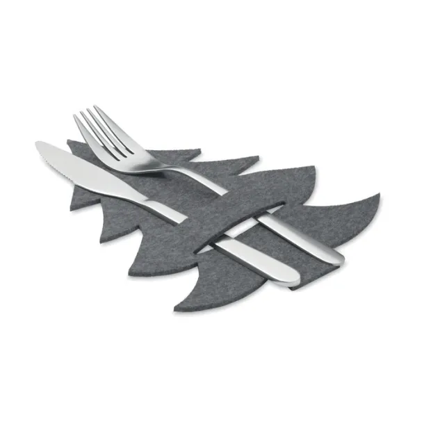 TREESGUARD RPET felt cutlery holder set Grey