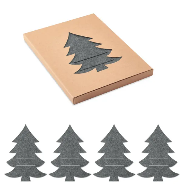 TREESGUARD RPET felt cutlery holder set Grey