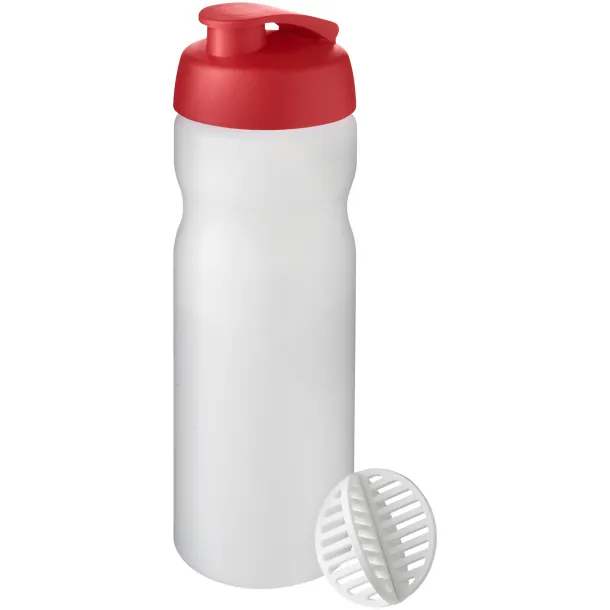 Baseline Plus 650 ml shaker bottle Red Frosted Clear
