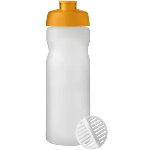Baseline Plus 650 ml shaker bottle Orange Frosted Clear