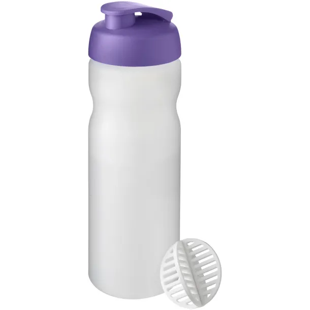 Baseline Plus 650 ml shaker bottle Purple Frosted white