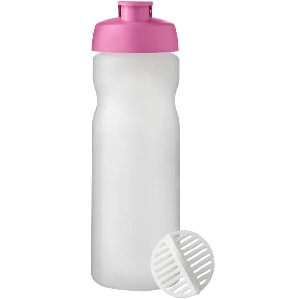 Baseline Plus 650 ml shaker bottle Magenta Frosted Clear