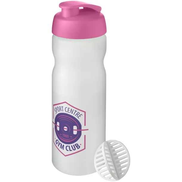 Baseline Plus 650 ml shaker bottle Magenta Frosted Clear