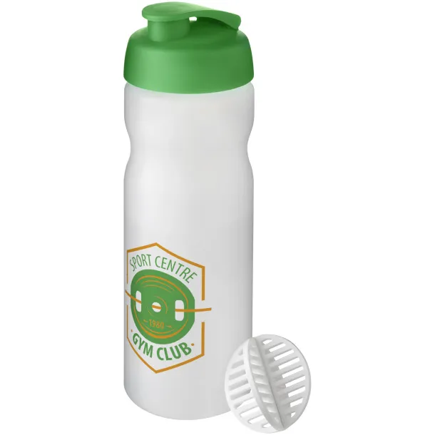 Baseline Plus 650 ml shaker bottle Green Frosted Clear