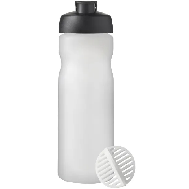 Baseline Plus 650 ml shaker bottle Crna Frosted Clear