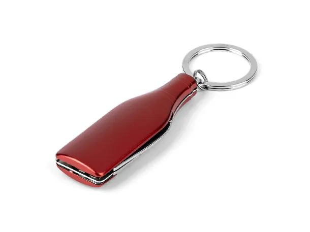 BOTELLA key holder - multifunctional knife Red