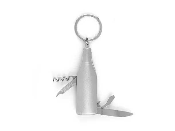 BOTELLA key holder - multifunctional knife Silver