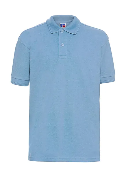  Kids' Hardwearing Polycotton Polo - Russell  Sky